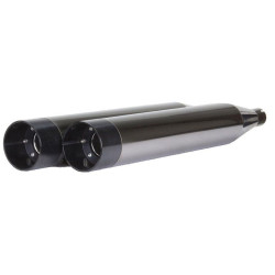 PartzBiz HD TBR005-456D-BC - Two Brothers 005-456D-BC Black Chrome Slip On Mufflers 17-19 Harley Touring FLH FLT custom exhaust upgrade PartzBiz HD TBR005-456D-BC - Two Brothers 005-456D-BC Black Chrome Slip On Mufflers 17-19 Harley Touring FLH FLT custom exhaust upgrade
