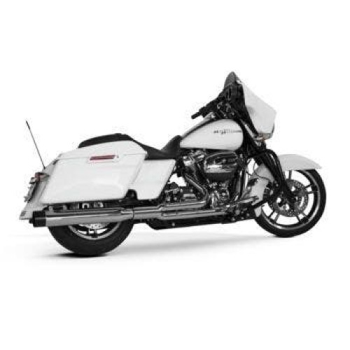 PartzBiz HD: 4401979-Two Brothers 005-4640199 Chrome Comp-S Shorty 2-1 Full System 17-18 Harley M8 597733 2 into 1 performance headers exhaust ceramic polished stainless steel 
