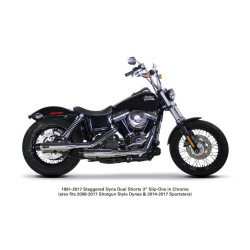 PartzBiz HD TBR005-4710499D - Two Brothers 005-4710499D Chrome Dual Shorty 3" Slip Ons 91-17 Dyna 597709 fatbob fatboy breakout fat tire wide exhaust harley davidson PartzBiz HD TBR005-4710499D - Two Brothers 005-4710499D Chrome Dual Shorty 3" Slip Ons 91-17 Dyna 597709 fatbob fatboy breakout fat tire wide exhaust harley davidson
