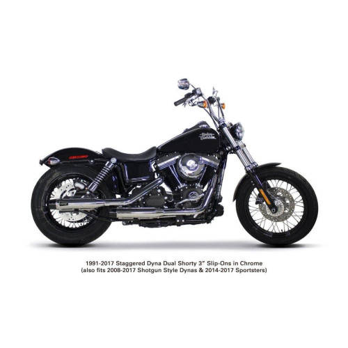 PartzBiz HD: 4401990-Two Brothers 005-4710499D Chrome Dual Shorty 3" Slip Ons 91-17 Dyna 597709 fatbob fatboy breakout fat tire wide exhaust harley davidson PartzBiz HD: 4401990-Two Brothers 005-4710499D Chrome Dual Shorty 3" Slip Ons 91-17 Dyna 597709 fatbob fatboy breakout fat tire wide exhaust harley davidson