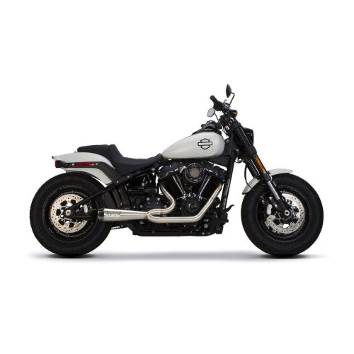 PartzBiz HD: 4401966-Two Brothers 005-4960199 Stainless Comp-S 2-Into-1 Full System 18-19 Softail 597757 fatbob fatboy breakout fat tire wide exhaust harley davidson
