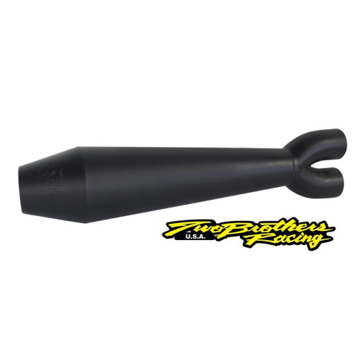 PartzBiz HD: 4401967-Two Brothers 005-4970199-B Black Gen II 2-Into-1 Full System 18-19 Softail 597760 fatbob fatboy breakout fat tire wide exhaust harley davidson