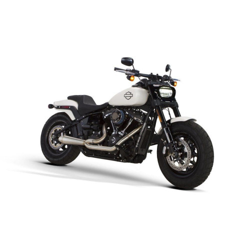 PartzBiz HD: 4401971-Two Brothers 005-4970199 Stainless Gen II 2-Into-1 Full System 18-19 Softail 597759 fatbob fatboy breakout fat tire wide exhaust harley davidson