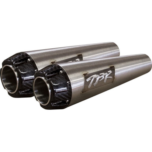 PartzBiz HD: 4401976-Two Brothers Racing Comp-S Short Slip-Ons Stainless Harley M8 Softail 18-20 Harley Fatbob 930-02314 597691 2 into 1 performance headers exhaust ceramic polished stainless steel slash cut fxfb davidson