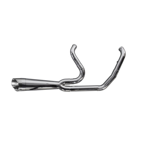 PartzBiz HD: 4401946-Two Brothers Brushed Comp-S Turnout 2-n-1 Exhaust System Harley Touring 17-19 Milwaukee Eight electra road street glide 930-02120 005-4870199