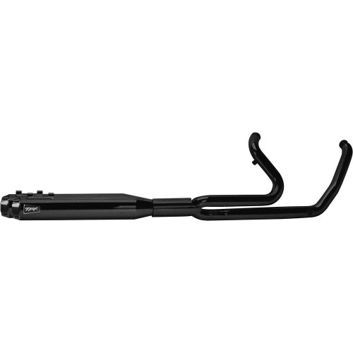 PartzBiz HD: 4401916-Two Brothers Racing 2-into-1 Comp-S Ghost Pipe Black Carbon Harley M8 FLH/T 597786 930-02157 005-46802-B 2 into 1 performance headers exhaust ceramic polished stainless steel milwaukee eight electra road street glide cvo upgrade best for davidson