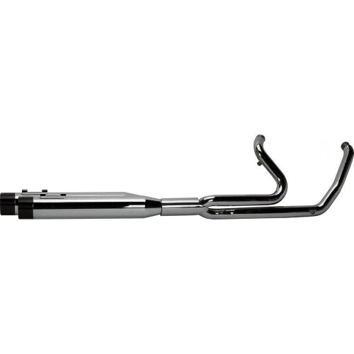 PartzBiz HD: 4401918-Two Brothers Racing 2-into-1 Comp-S Ghost Pipe Chrome Black Harley M8 FLH/T 597779 930-02150 005-46402 2 into 1 performance headers exhaust ceramic polished stainless steel milwaukee eight electra road street glide cvo upgrade best for davidson
