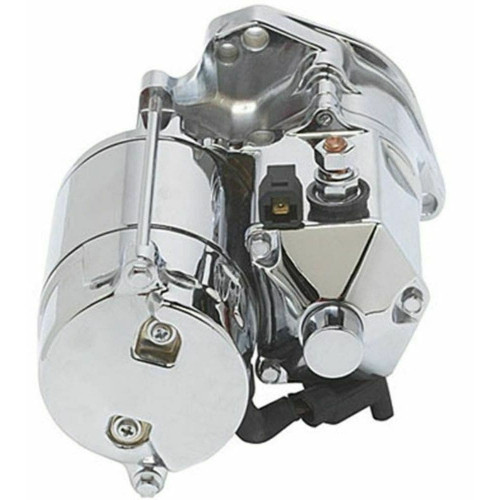 PartzBiz HD: 4401910-Ultima 1.75kw Top Post Chrome Thunderfire Heavy Duty Starter 89-06 Big Twin 70-224