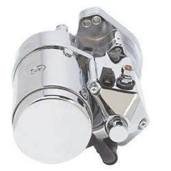 PartzBiz HD MW70-228 - Ultima 2.4kw Top Post Chrome Thunderfire Heavy Duty Starter for 89-06 Big Twin