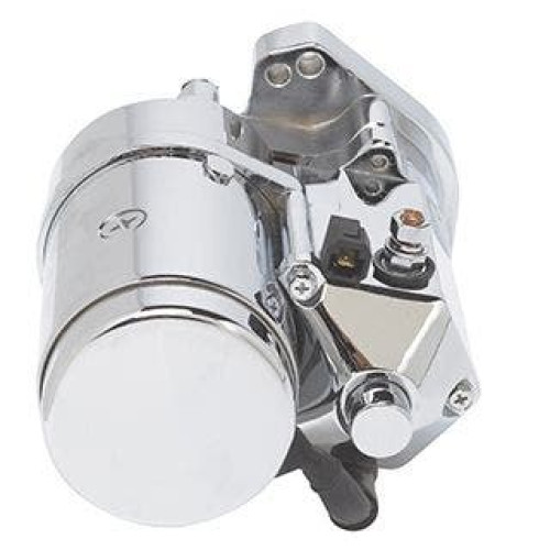 PartzBiz HD: 4401832-Ultima 2.4kw Top Post Chrome Thunderfire Heavy Duty Starter for 89-06 Big Twin