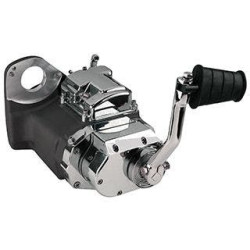 PartzBiz HD MW201-71 - Ultima 201-71 ระบบส่งกำลังด้านซ้าย 6 สปีดสีดำพร้อม Kicker Harley Softail 91-99 Harley Davidson Softail และ Custom Rigid Bobber Chopper MidWest Mid West Upgrade Replacement Best New Differential Trans Motorcycle Bike