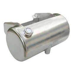 PartzBiz HD MW26-204 - Ultima 26-204 Chrome Oil Tank 3.4 Quart Flat Side Fill 84-99 Softail or Rigid evo chopper custom harley davidson best for