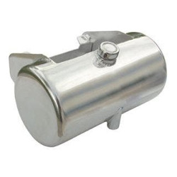 PartzBiz HD MW26-206 - Ultima 26-206 Chrome Oil Tank 3.4 Quart Flat Center Fill 84-99 Softail or Rigid evo chopper custom harley davidson best for