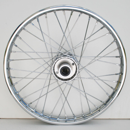 PartzBiz HD: 4401821-Ultima 36-344 Chrome 40 Spoke 16 X 3” ล้อหน้า Harley FL 84-99 chopper classic old school wire custom bagger replacement ดีที่สุดสำหรับมอเตอร์ไซค์สมรรถนะสูง