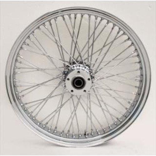 PartzBiz HD: 4401792-Ultima 36-491 Chrome 60 Spoke ล้อหน้า Billet Hub 21” x 3.5” Harley Davidson Dual Disc Harley Custom Chopper อัพเกรดเปลี่ยนขอบ Spokes Softail
