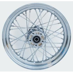 PartzBiz HD MW36-734 - Ultima 36-734 Chrome 40 Spoke 16 x 3 ล้อหลัง 00-06 Harley Davidson Softail Dyna XL FX FLS FLST FXD FXDWG chopper classic old school wire custom bagger replacement best for Performance Motorcycle