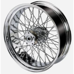 PartzBiz HD MW36-735 - Ultima 36-735 Chrome 60 Spoke 16 x 5.5 Billet ขอบล้อหลัง Harley Davidson Custom Softail Dyna XL FX FLS FLST FXD FXDWG chopper classic old school wire custom bagger replacement best for Performance Motorcycle
