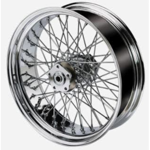 PartzBiz HD: 4401773-Ultima 36-735 Chrome 60 Spoke 16 x 5.5 Billet ขอบล้อหลัง Harley Davidson Custom Softail Dyna XL FX FLS FLST FXD FXDWG chopper classic old school wire custom bagger replacement best for Performance Motorcycle