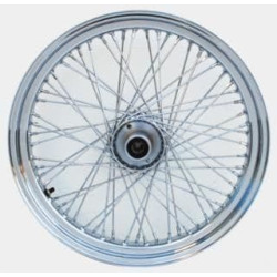 PartzBiz HD MW36-752 - Ultima 36-752 Chrome 60 Spoke 21x3.25 ล้อหน้า Billet 84-99 Harley Davidson Softail Dyna XL FX FLS FLST FXD FXDWG chopper classic old school wire custom bagger replacement best for Performance Motorcycle