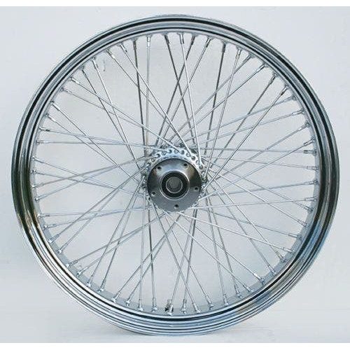 PartzBiz HD: 4401784-ล้อหน้า Ultima 36-970 Chrome 60 Spoke พร้อมดุม Billet 23”x 3.50” เพลา 1”