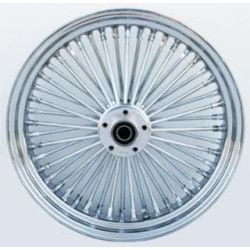 PartzBiz HD MW37-509 - Ultima 37-509 Chrome 48 King Spoke 18x3.5 ล้อหลัง 1 เพลา 00-07 Harley Davidson Custom Chopper Bike ขอบรถจักรยานยนต์ Classic Upgrade Replacement