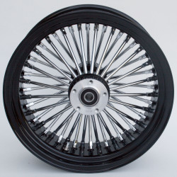 PartzBiz HD MW37-539 - Ultima 37-539 Black Fat King 48 Spoke ล้อหลัง 16 ”x5.5” Custom Harley