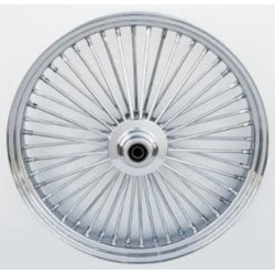 PartzBiz HD MW37-540 - Ultima 37-540 Chrome 48 King Spoke 26 x 3.5” ล้อหลังดิสก์เดี่ยว 1” เพลา 00-07 Harley Davidson Custom Chopper Bike Motorcycle Rim Classic Upgrade Replacement