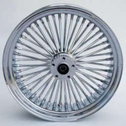 PartzBiz HD MW37-546 - Ultima 37-546 Chrome 48 King Spoke 17 x 6 ” ล้อหลัง 1 ” เพลา 00-07 Harley Davidson Custom Chopper Bike ขอบรถจักรยานยนต์ Classic Upgrade Replacement