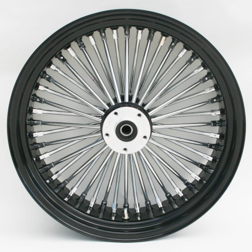 PartzBiz HD: 4401765-Ultima 37-547 Black Fat King 48 Spoke ล้อหลัง 17 ”x6” Custom Harley