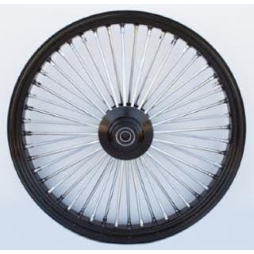 PartzBiz HD: 4401727-Ultima 37-563 Black Narrow King 48 Spoke ล้อหน้า 21”x2.15” เดี่ยว