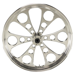 PartzBiz HD MW37-605 - Ultima 37-605 Kool Kat 16 ”x3.5 ” Polished CNC Front Motorcycle Wheel Dual Rotor
