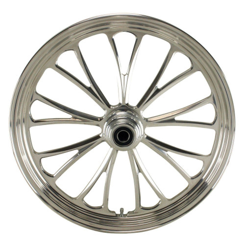 PartzBiz HD: 4401746-ล้อหน้าอลูมิเนียม Ultima 37-622 Manhattan ขัดเงา 21”x3.5” โรเตอร์เดี่ยว