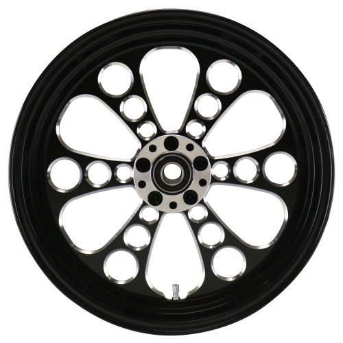 PartzBiz HD: 4401685-Ultima 37-652 Kool Kat 16 ”x3.5 ” Black Cut CNC Rear Motorcycle Wheel Custom Harley