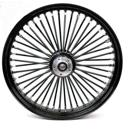 PartzBiz HD: 4401663-ล้อหน้า Ultima 37-726 Black Fat King 48 ก้าน พร้อมดุม Billet 26 ”x3.5 ” Dual