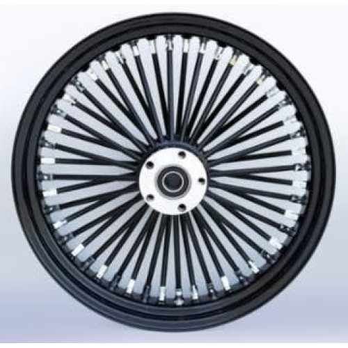 PartzBiz HD: 4401665-Ultima 37-728 สีดำ 48 King Spoke 18x3.5 ล้อหลัง 1 เพลา 00-07 Harley Davidson Custom Chopper Bike ขอบรถจักรยานยนต์ Classic Upgrade Replacement