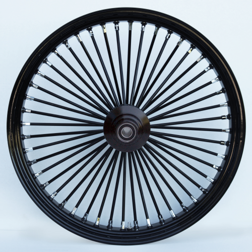PartzBiz HD: 4401671-ล้อหน้า Ultima 37-735 Black Fat King 48 ก้าน พร้อมดุม Billet 26 ”x3.5 ” เดี่ยว