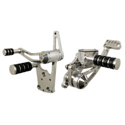 PartzBiz HD MW47-330 - Ultima 47-330 Billet ขัดเงาควบคุมไปข้างหน้า 2000+ Harley Big Twin