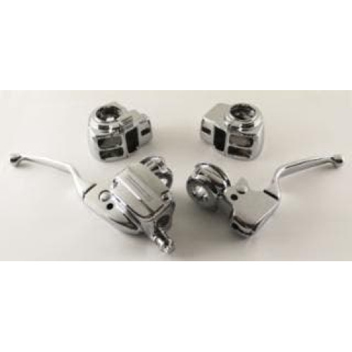 PartzBiz HD: 4401661-ชุดควบคุมแฮนด์ Ultima 47-704 Chrome 11/16 ” Bore MC 96-07 Harley Touring | 47-704 ฝาครอบสวิตซ์ ก้านคลัตช์เบรก PartzBiz HD: 4401661-ชุดควบคุมแฮนด์ Ultima 47-704 Chrome 11/16 ” Bore MC 96-07 Harley Touring | 47-704 ฝาครอบสวิตซ์ ก้านคลัตช์เบรก