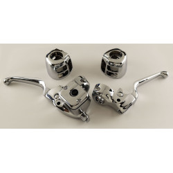 PartzBiz HD MW47-708 - Custom Chrome 627704 Handlebar Control Kit 9/16" Bore Harley Big Twin 07-Up 47-708 Touring electra road glide king tour street upgrade replacement oe best for performance dual disc PartzBiz HD MW47-708 - Custom Chrome 627704 Handlebar Control Kit 9/16" Bore Harley Big Twin 07-Up 47-708 Touring electra road glide king tour street upgrade replacement oe best for performance dual disc