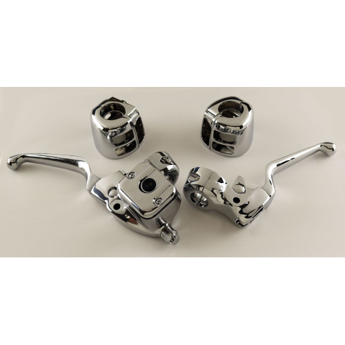 PartzBiz HD: 4401622-Custom Chrome 627704 Handlebar Control Kit 9/16" Bore Harley Big Twin 07-Up 47-708 Touring electra road glide king tour street upgrade replacement oe best for performance dual disc PartzBiz HD: 4401622-Custom Chrome 627704 Handlebar Control Kit 9/16" Bore Harley Big Twin 07-Up 47-708 Touring electra road glide king tour street upgrade replacement oe best for performance dual disc