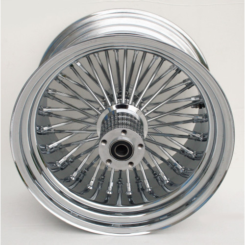 PartzBiz HD: 4401624-Ultima 48 King Fat Spoke 18 10.5 ล้อหน้าดิสก์เดี่ยว Harley Custom Chopper 37-544