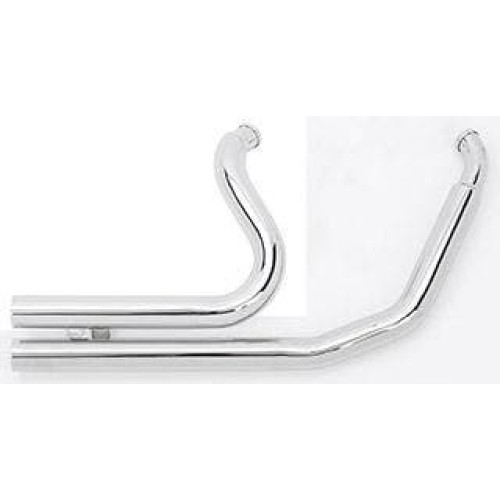 PartzBiz HD: 4401635-Ultima 60-301 Chrome Big Growl Snub Nose Exhaust for 86-05 Harley Davidson Softail fatboy custom night train street upgrade performance style aftermarket motorcycle pipes muffler 60301