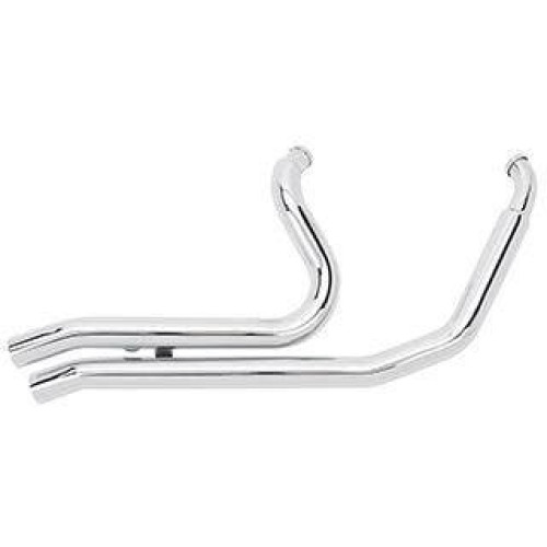 PartzBiz HD: 4401636-Ultima 60-302 Chrome Big Growl Down N Dirty Exhaust for 86-05 Harley Davidson Softail fatboy custom night train street upgrade performance style aftermarket motorcycle pipes muffler 60302
