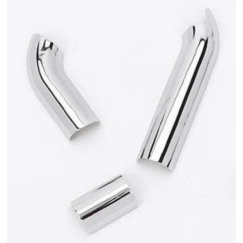 PartzBiz HD: 4401640-Ultima 60-311 Chrome Three Piece Heatshield Kits for Big Growl Exhaust Pipes