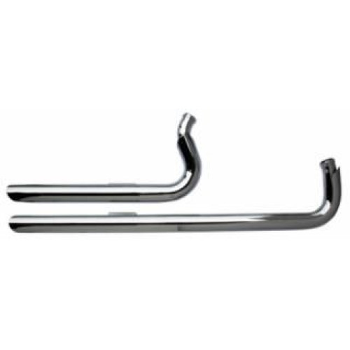 PartzBiz HD: 4401602-Midwest Ultima 60-364 Chrome การแข่งขันท่อไอเสียชุด 04-Up Harley Sportster อัพเกรดประสิทธิภาพสไตล์รถจักรยานยนต์หลังการขายท่อท่อไอเสีย 60364