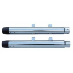 PartzBiz HD MW64-310 - Ultima 64-310 Chrome 2.25 ” Radium Muffler & Black Tip สำหรับ 14-19 Harley Davidson Sportster XL 1200 1000 883 อัพเกรดท่อไอเสีย chopper street Performance ใหม่ 2019 อุปกรณ์เสริมหลังการขาย 64310