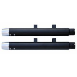 PartzBiz HD MW64-311 - Ultima 64-311 Black 2.25” Radium Muffler & Chrome Tip สำหรับ 14-19 Harley Davidson Sportster XL 1200 1000 883 อัพเกรดท่อไอเสีย chopper street Performance ใหม่ 2019 อุปกรณ์เสริมหลังการขาย 64311