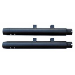 PartzBiz HD MW64-313 - Ultima 64-313 Black 2.25” Radium Muffler & Black Tip สำหรับ 14-19 Harley Davidson Sportster XL 1200 1000 883 อัพเกรดท่อไอเสีย chopper street Performance ใหม่ 2019 อุปกรณ์เสริมหลังการขาย 64313