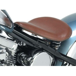 PartzBiz HD MW76-740 - Ultima 76-740 13” หนังสีน้ำตาล High Noon Spring ติดตั้งเบาะเดี่ยว Harley FX FL XL Softail Custom Rigid