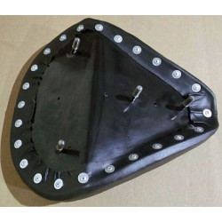 PartzBiz HD MW76-742 - Ultima 76-742 เบาะเดี่ยวหนังสีดำเรียบแบบสปริง 13” Harley FX FL XL Softail Rigid Sportster Custom Bobber